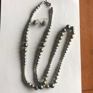 Necklace and earrings